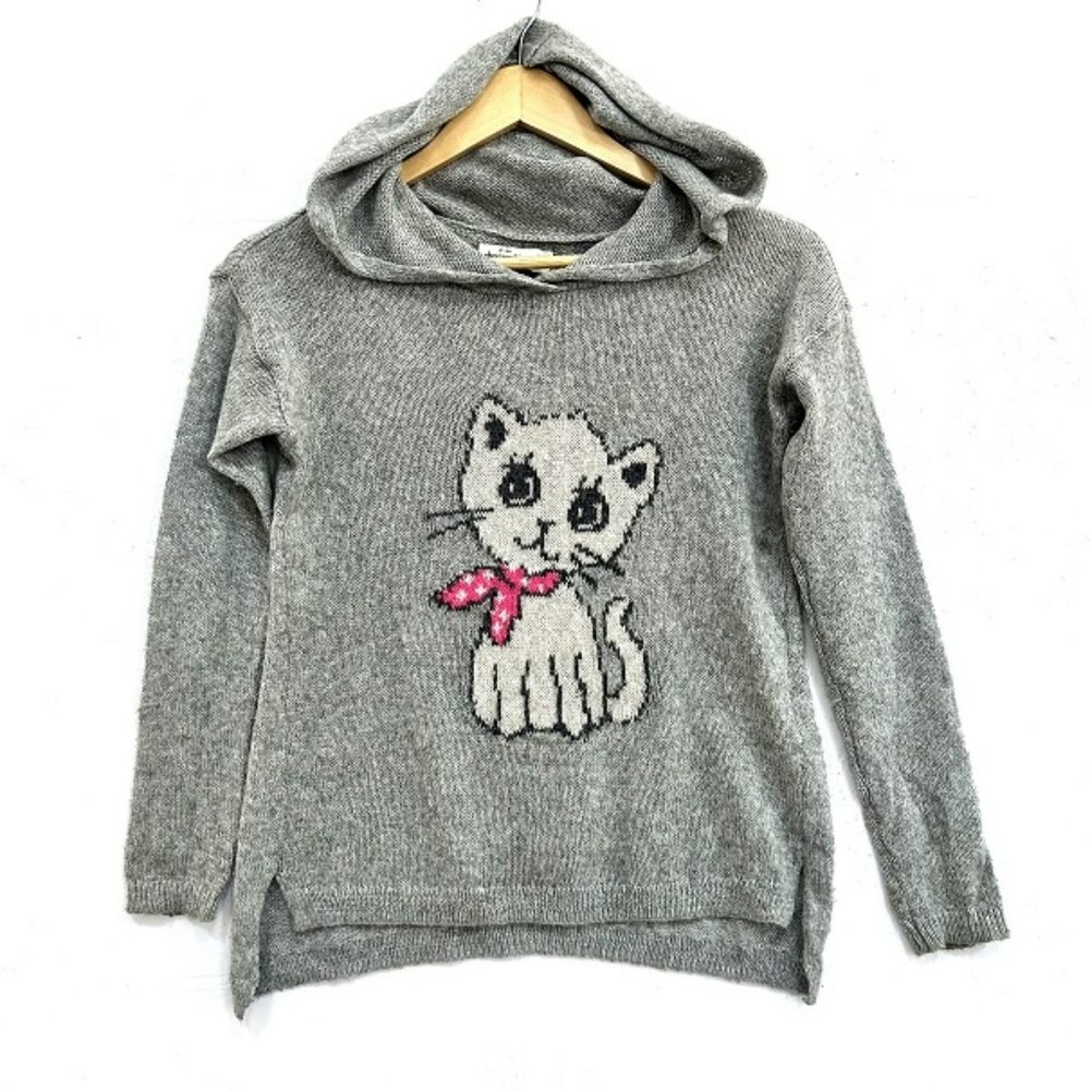 ABERCROMBIE KIDS Kitty Cat Hooded Sweater